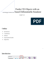 Slide - 02 - NISP - 19 - Learning To Predict 3D Objects With An Interpolation-Based Differentiable Renderer