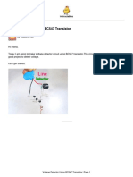 Voltage Detector Using BC547 Transistor