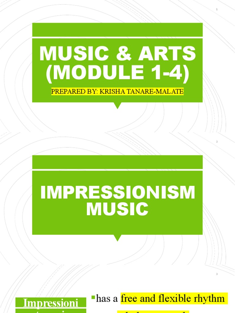 Music Artsmodule 1 4 PDF Abstract Art Expressionism