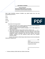 Format Surat Pakta Integritas, Pernyataan, Persetujuan