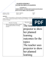 Principles of Teaching and Learning
