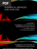 EEP312 Chapter 7 Numerical Solutions of Differential Equations