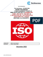 Offre Technique ISO 22716 ISO13485 ISO 9001 Et ONSSA