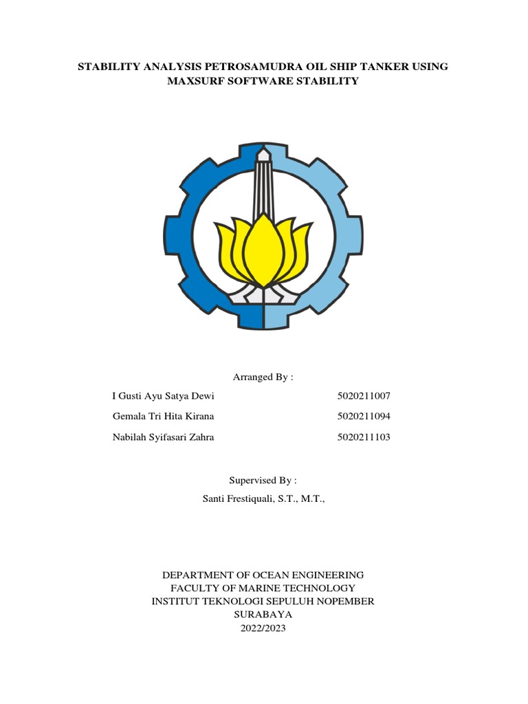 Stability Analysis of Petrosamudra Tanker | PDF | Buoyancy | Ships