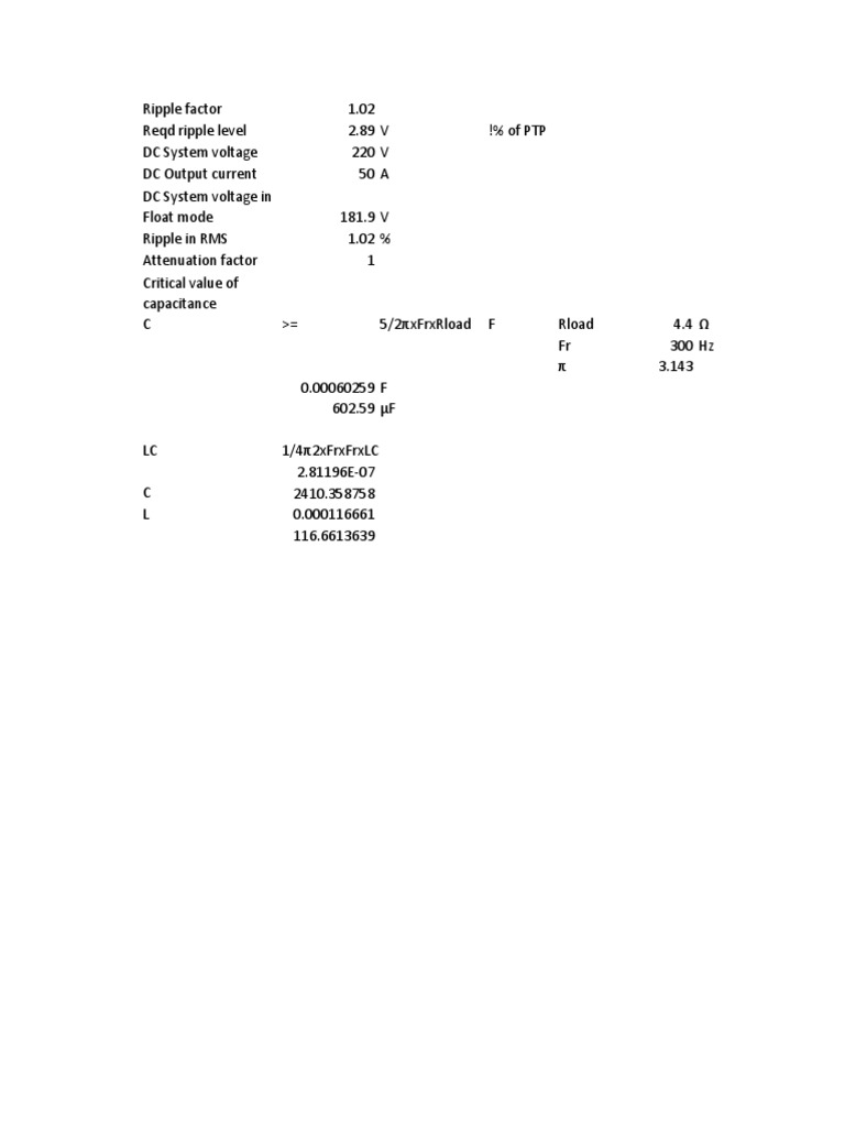 Charger Sizing | PDF | Science & Mathematics