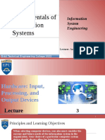 Input, Processing, Output Devices Lec 3