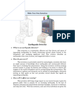 Make your own earthquake detector