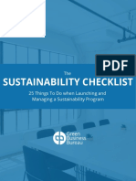 The Sustainability Checklist