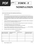 Gratuity Nomination Form F