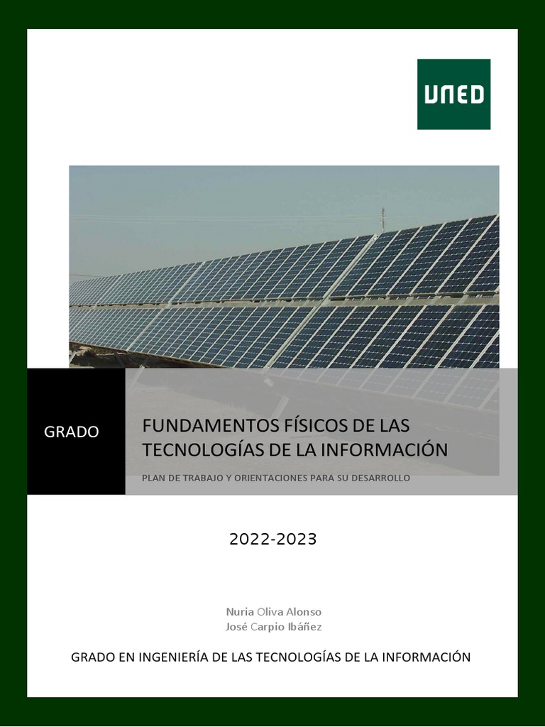 FFTI Orientaciones Estudio 2223 | PDF | Electricidad | Inducción ...