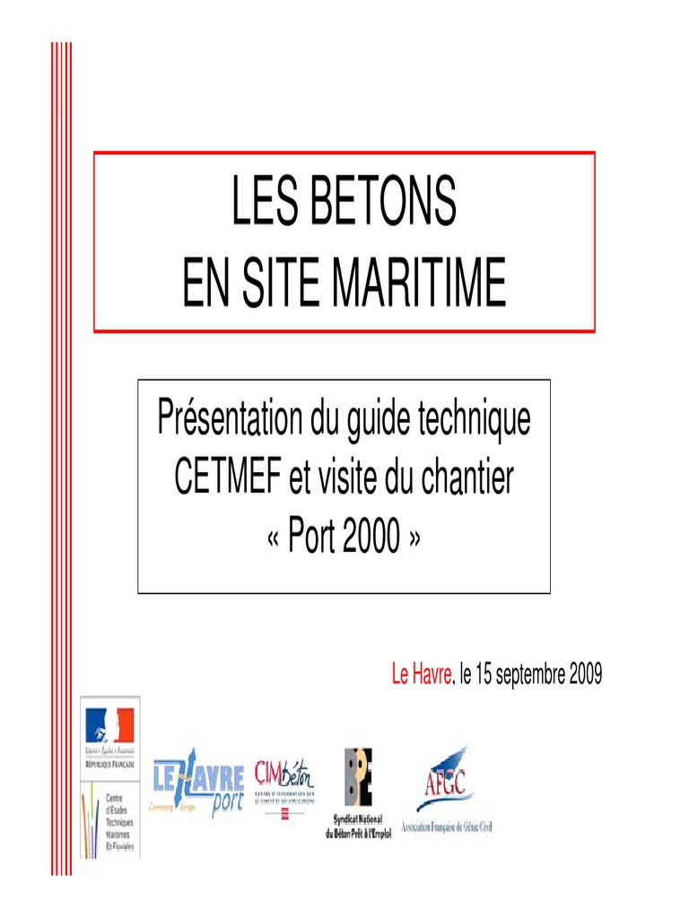 Guide technique des bétons marins | PDF | Ciment | Béton