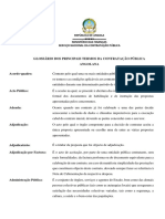 Glossário dos Principais Termos da Contratação Pública Angolana