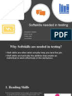 Softskills Needed in Testing