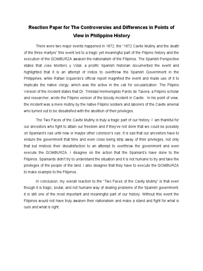 Two Perspectives on the Cavite Mutiny | PDF | Politics | History