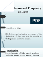 Dual Nature and Frequency of Light