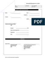 Business Card Requisition Form
