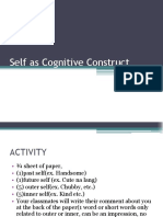 Self As Cognitive Construct