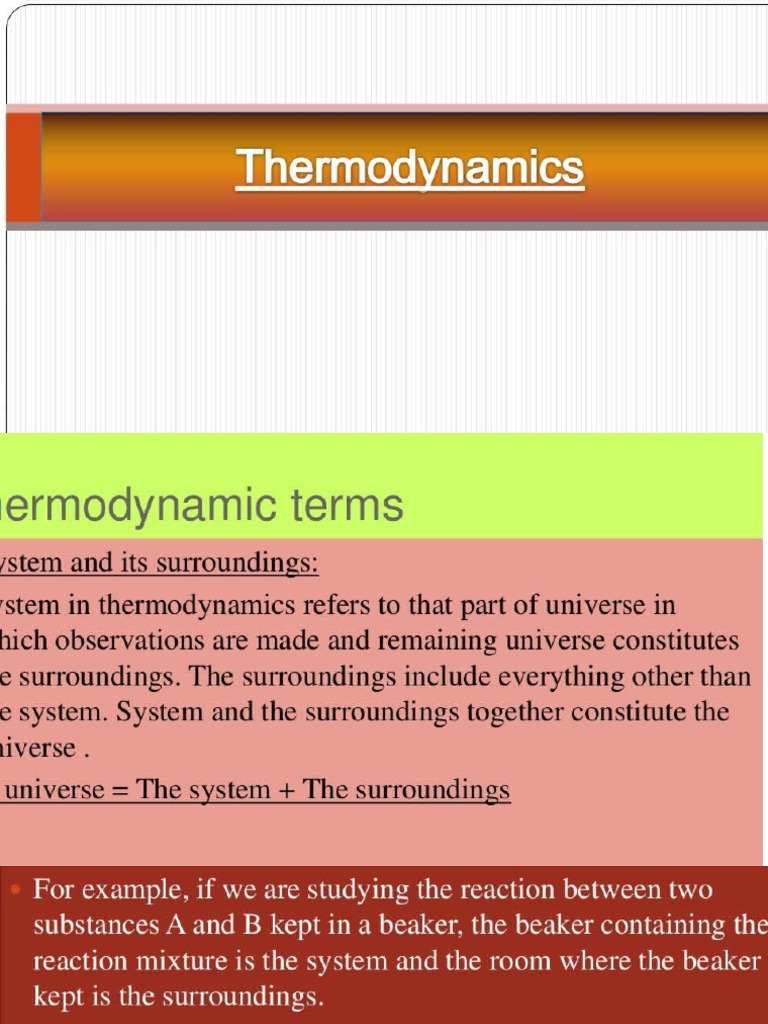 Thermodynamics | PDF