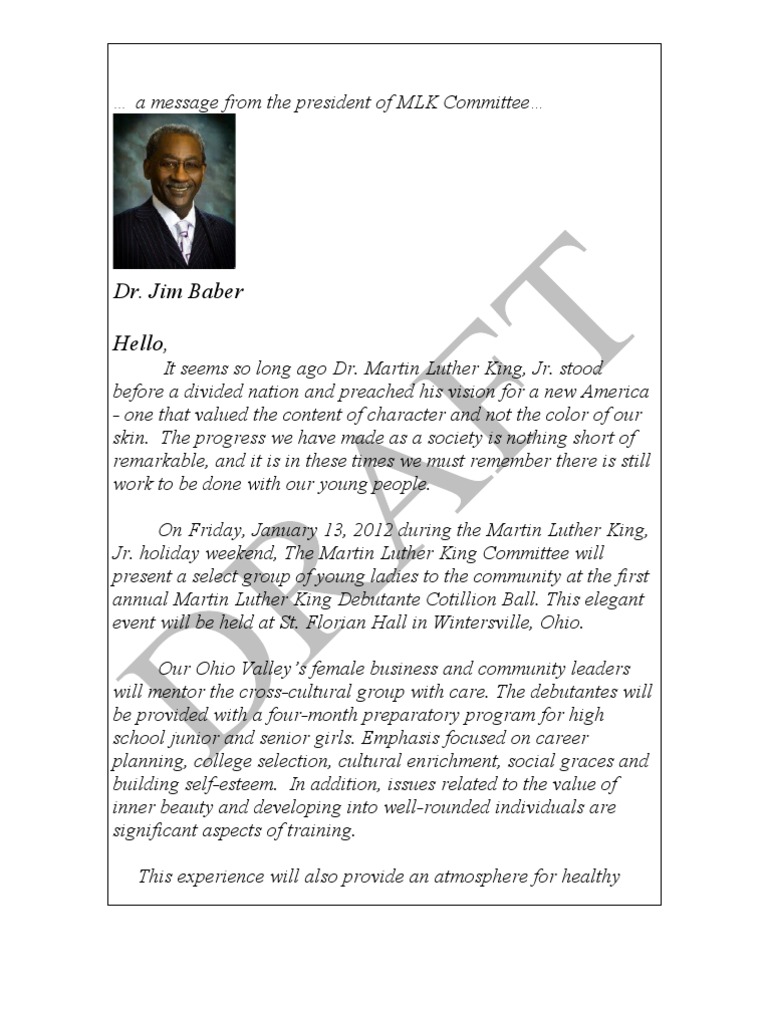Message From The President | PDF | Politics | Sports & Recreation