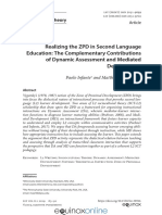 Infante & Poehner (2019) Realizing The ZPD in Second Language Education