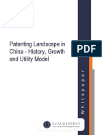 Patenting Landscape in China - History, Growth and Utility Model