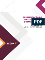 Apresentacao de Institucionais e Documentarios Unidade I