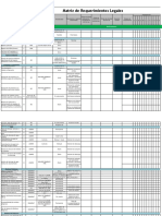 Matriz de Requerimientos Legales