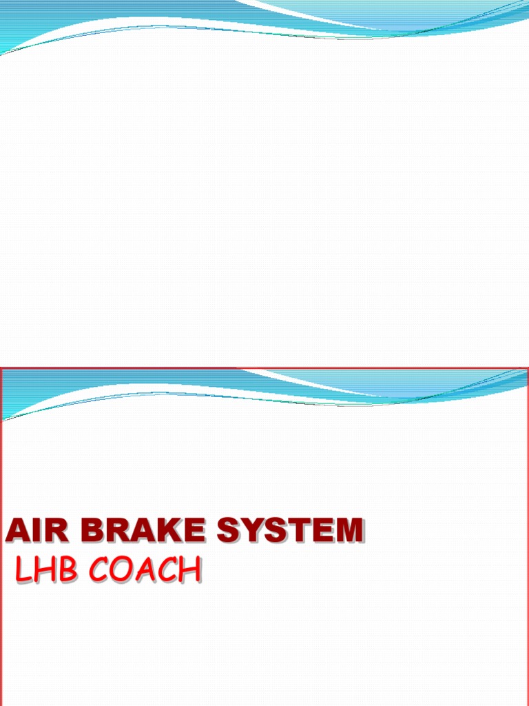 Air Brake System of LHB PDF Pipe (Fluid Conveyance) Valve