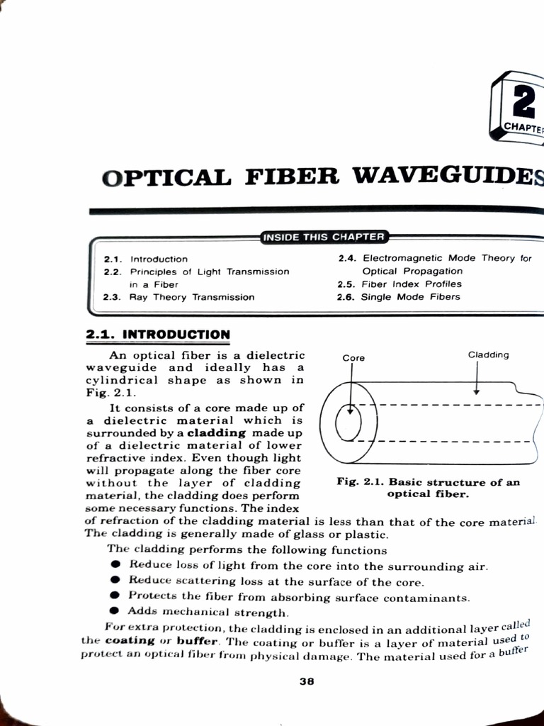 Ofc Notes PDF Optical Fiber Reflection (Physics)
