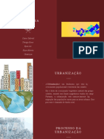 Urbanização e crescimento das cidades