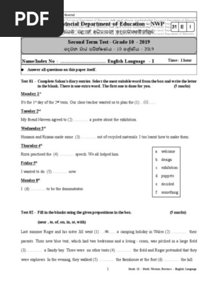 Grade-10-English-2nd-Term-Test-Paper-with-Answers-2019-North-western-Province