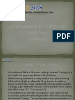 SUMMER INTERNSHIP FAIR 2022 (12 May 2022)