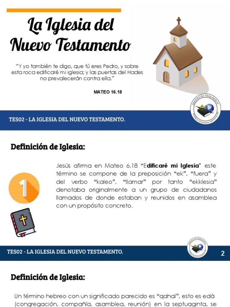 La Iglesia en el Nuevo Testamento | PDF | Iglesia cristiana | Filosofía
