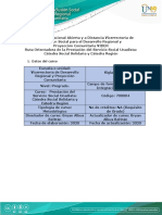 Ruta Orientadora de La Prestación Del Servicio Social Unadista Cátedra Social Solidaria y Cátedra Región