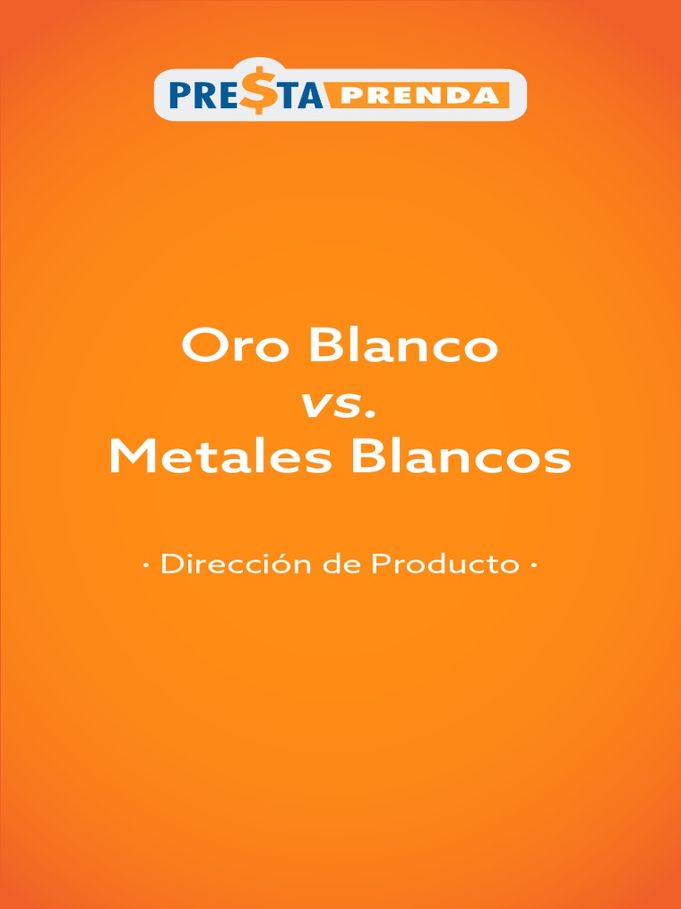 Metales Blanco PDF Rieles Oro