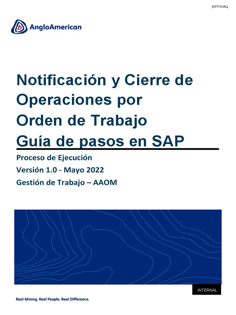 Guía en SAP para Notificación y Cierre de Trabajos - v2 | PDF ...