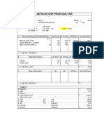 Detailed Unit Price Analysis: Factor