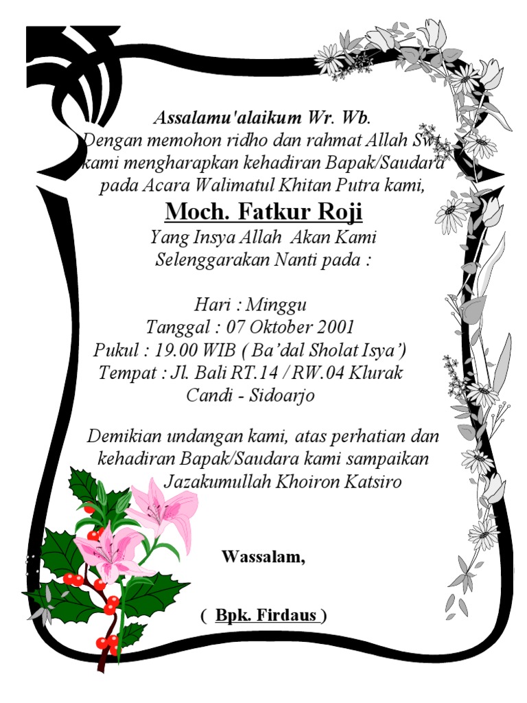 Undangan Ulang Tahun | PDF