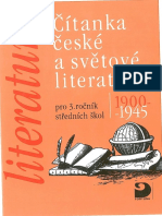 Čítanka České A Světové Literatury Pro 3. Ročník Středních Škol. 1900-1940