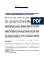 Husserlian Phenomenology and Derridean D PDF