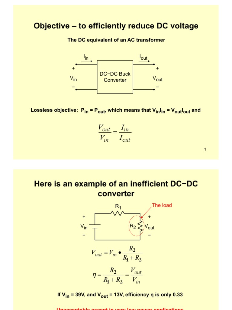 DC DC Buck Converter PDF Electric Power Electrical Equipment