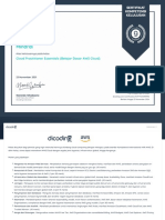 Sertifikat Dicoding AWS