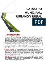 Catastro Municipal, Urbano y Rural