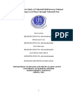 A Comparative Study of Volleyball Skill Between National and College Level Player Through Volleyball Test