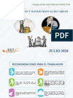 Charlas de seguridad sobre manejo manual de cargas