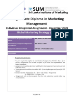 Postgraduate Diploma in Marketing Management Global Strategy