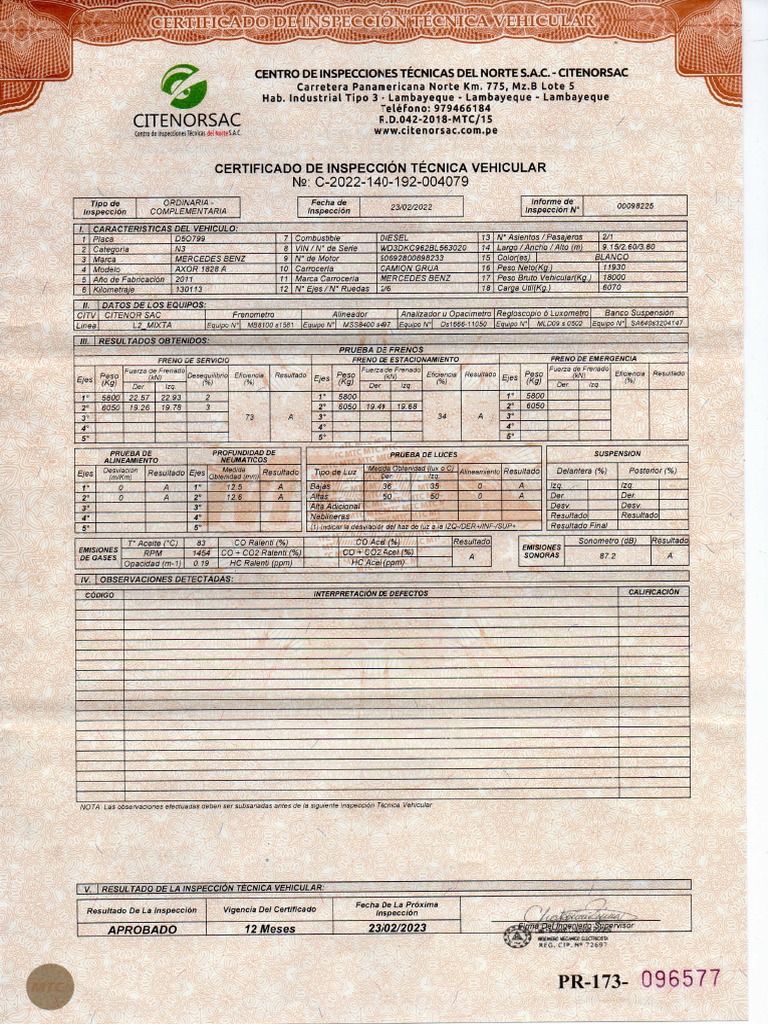 Revicion Tecnica | PDF