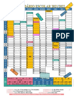 Calendário Escolar Ano Letivo 2021-2022