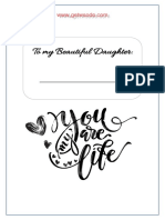 Daughter Journal 6x9 100 Pages