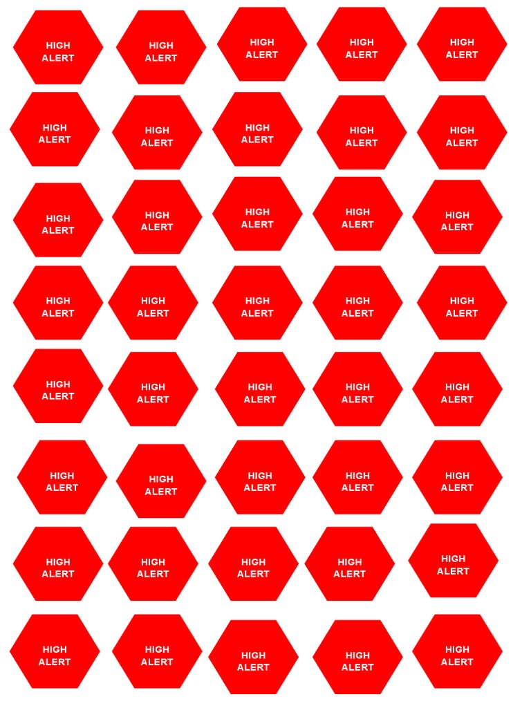 High Alert Status Notification | PDF | Wellness